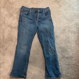 MOTHER Flare Jeans in Deep Blue